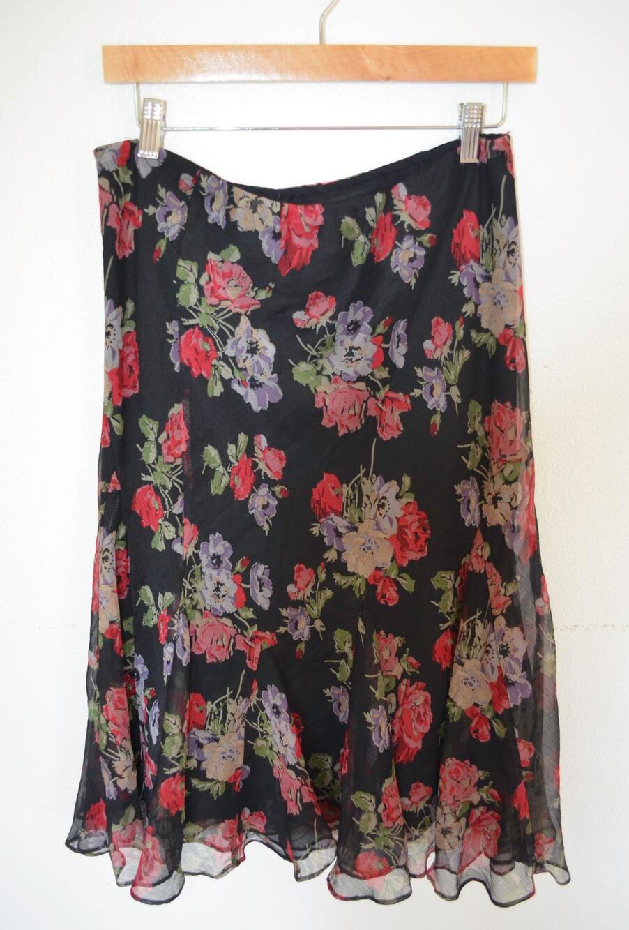 Ralph Lauren Vintage Silky Chiffon Skirt